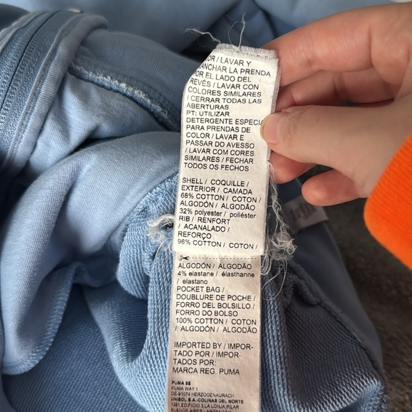 PUMA MEN'S JACKET Blue Fog size S - Picture 7 of 7